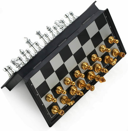 Königliches Schachspiel Schachbrett Chess Folding Magnetic Travel Chess Set