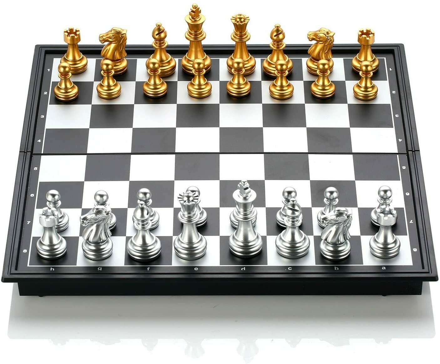 Königliches Schachspiel Schachbrett Chess Folding Magnetic Travel Chess Set