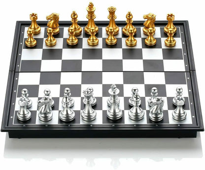 Königliches Schachspiel Schachbrett Chess Folding Magnetic Travel Chess Set