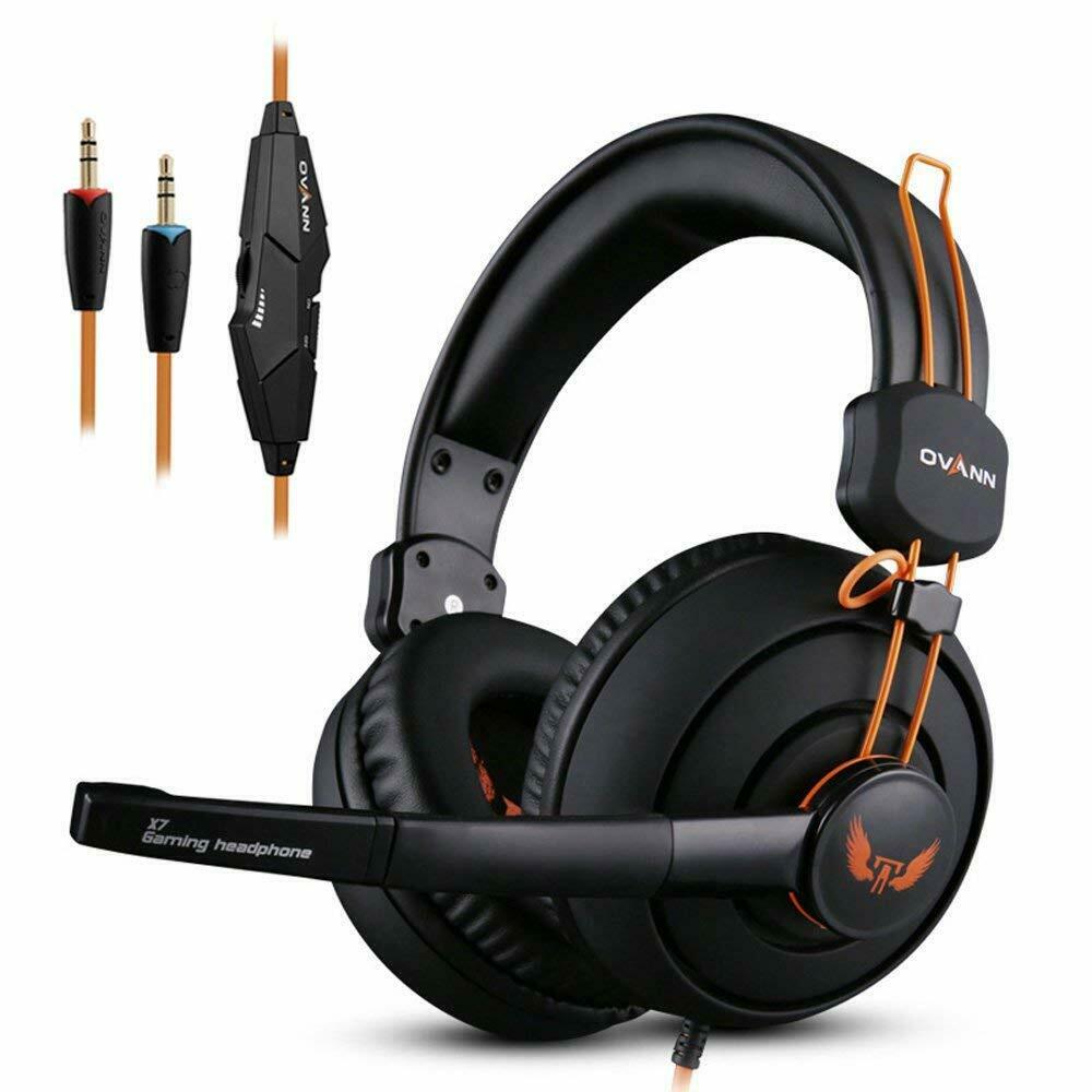 OVANN X7 Gaming Kopfhörer Deep Bass Stereo Headset Kopfhörer für PC MAC Laptop