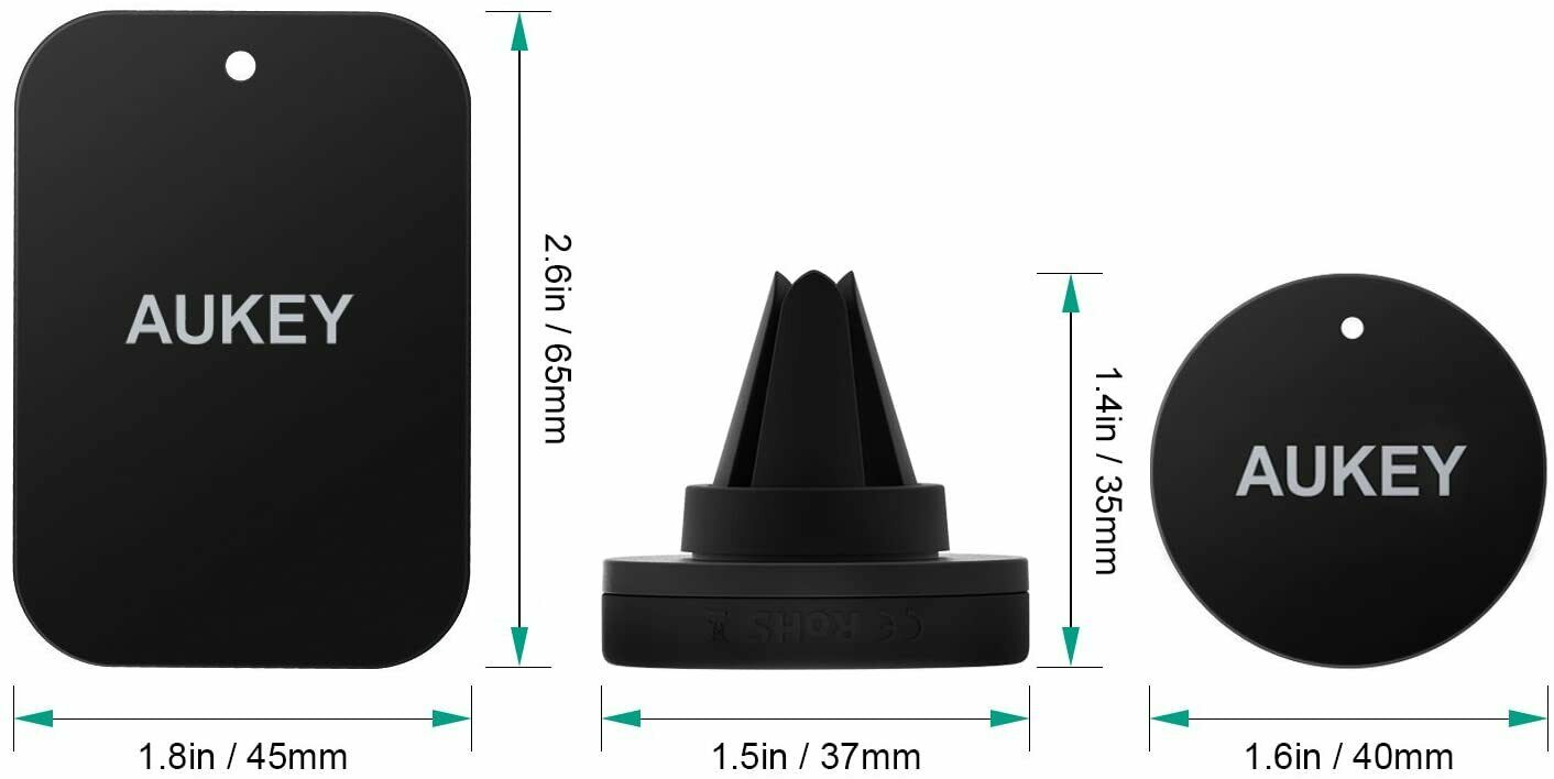 AUKEY Universal Magnet Handyhalterung Auto KFZ Lüftung iPhone Android Schwarz