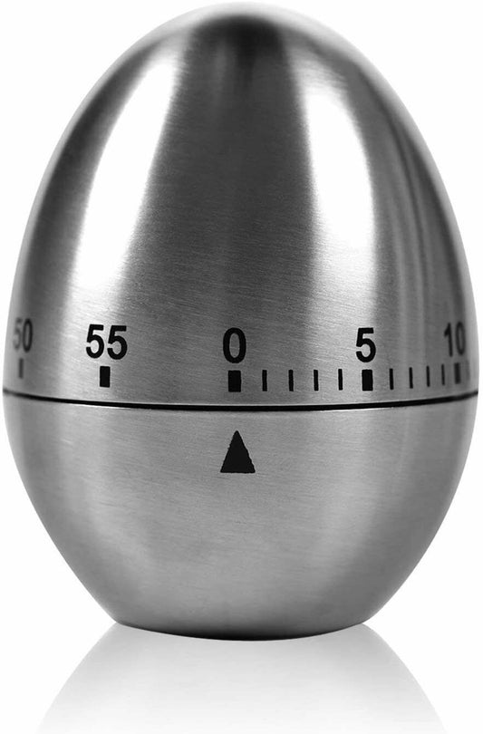 KURZZEITMESSER Ei EDELSTAHL Eieruhr Küchentimer Wecker Küchen-Timer 60 min
