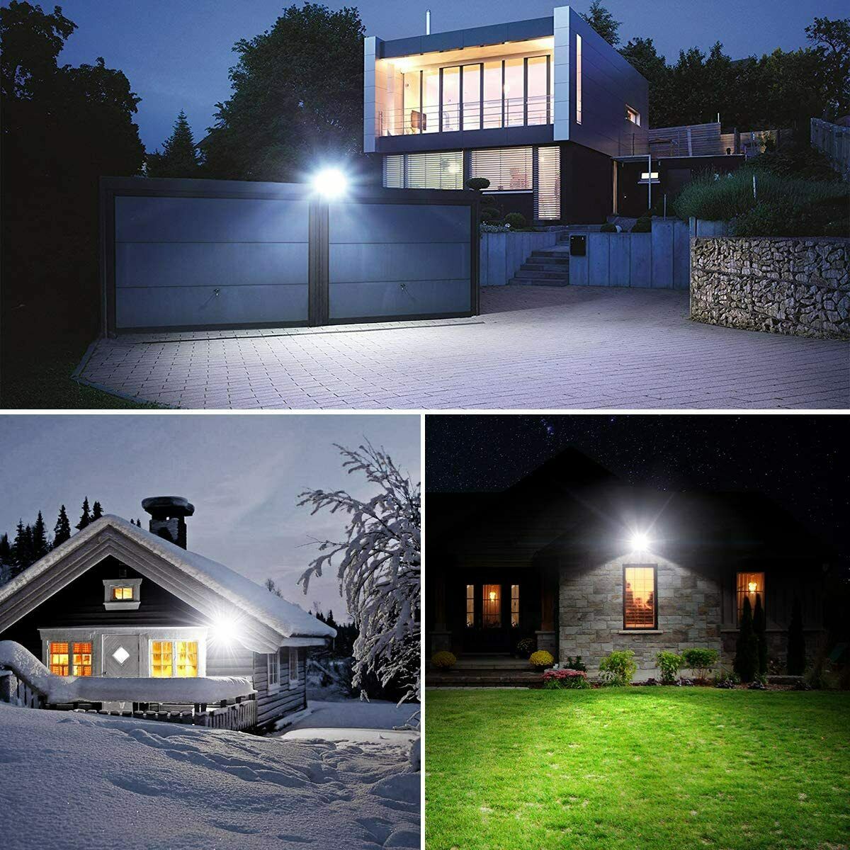 2x 60W LED Strahler Außen Superhell 6000LM LED Fluter Flutlicht 5000K ( A++ )