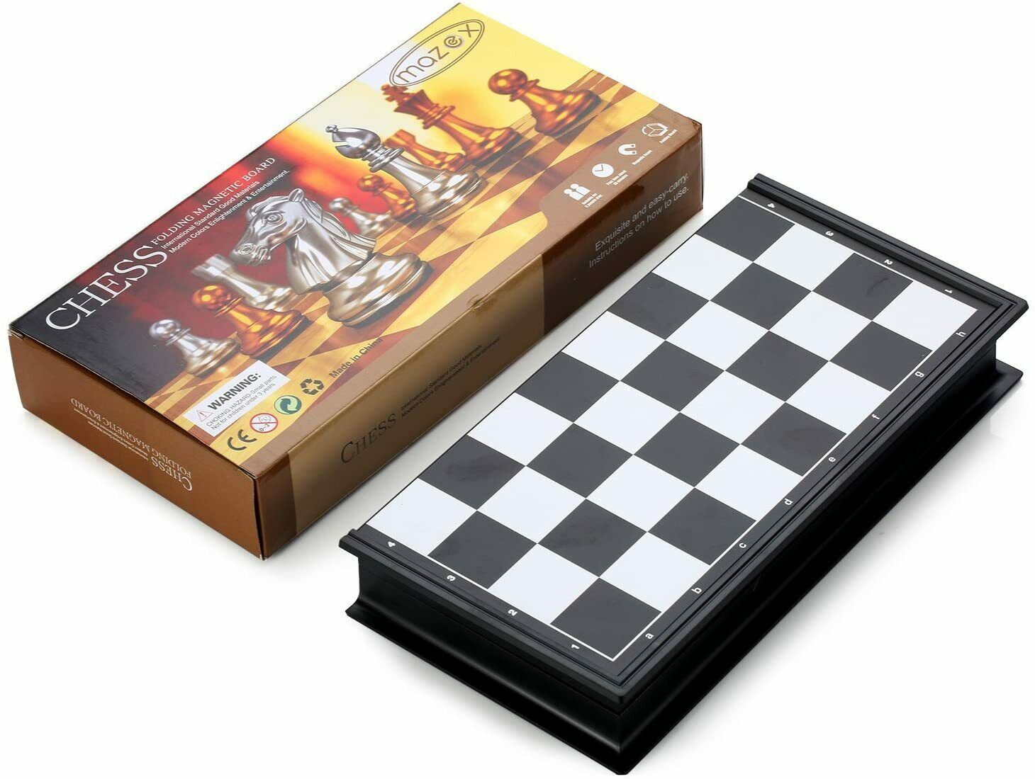 Königliches Schachspiel Schachbrett Chess Folding Magnetic Travel Chess Set