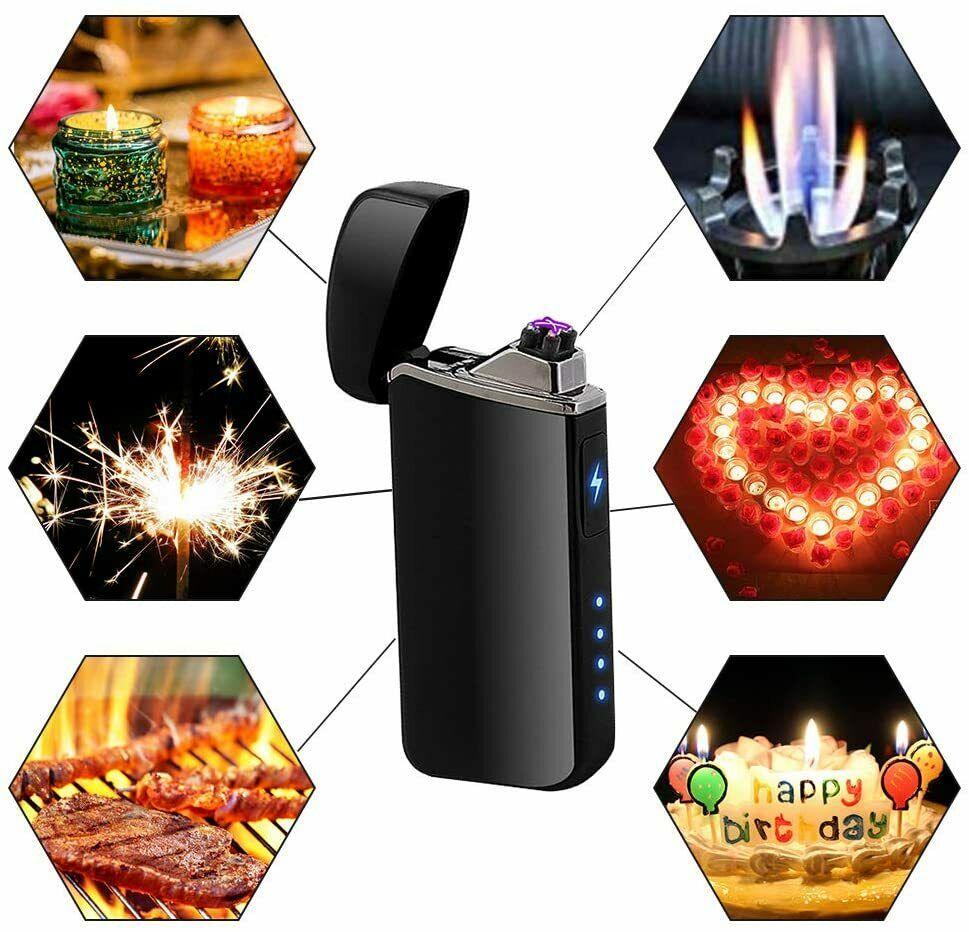 Lichtbogen Feuerzeug USB Plasma Feuerzeug Elektro Touch Flammenloses winddichtes