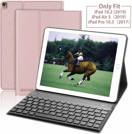 SENGBIRCH Tastatur mit Hülle für iPad 10.2 2019 (7. Generation) / iPad Air 3 201