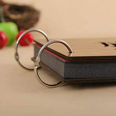Personalisierbares Scrapbuch, Fotoalbum mit schwarzen Seiten, aus Holz I love u
