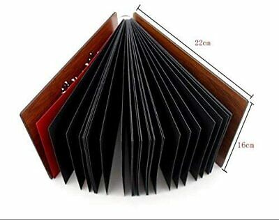 Personalisierbares Scrapbuch, Fotoalbum mit schwarzen Seiten, aus Holz I love u
