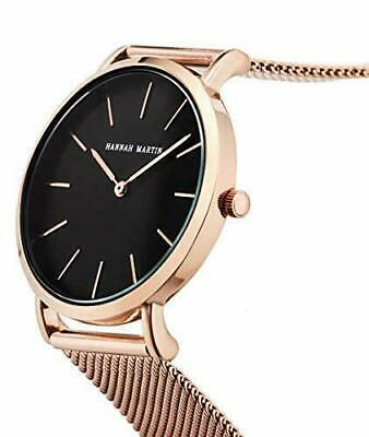 Hannah Martin Damen Uhren Analog Quarz Edelstahl Wasserdicht Mesh Ultradünne ...
